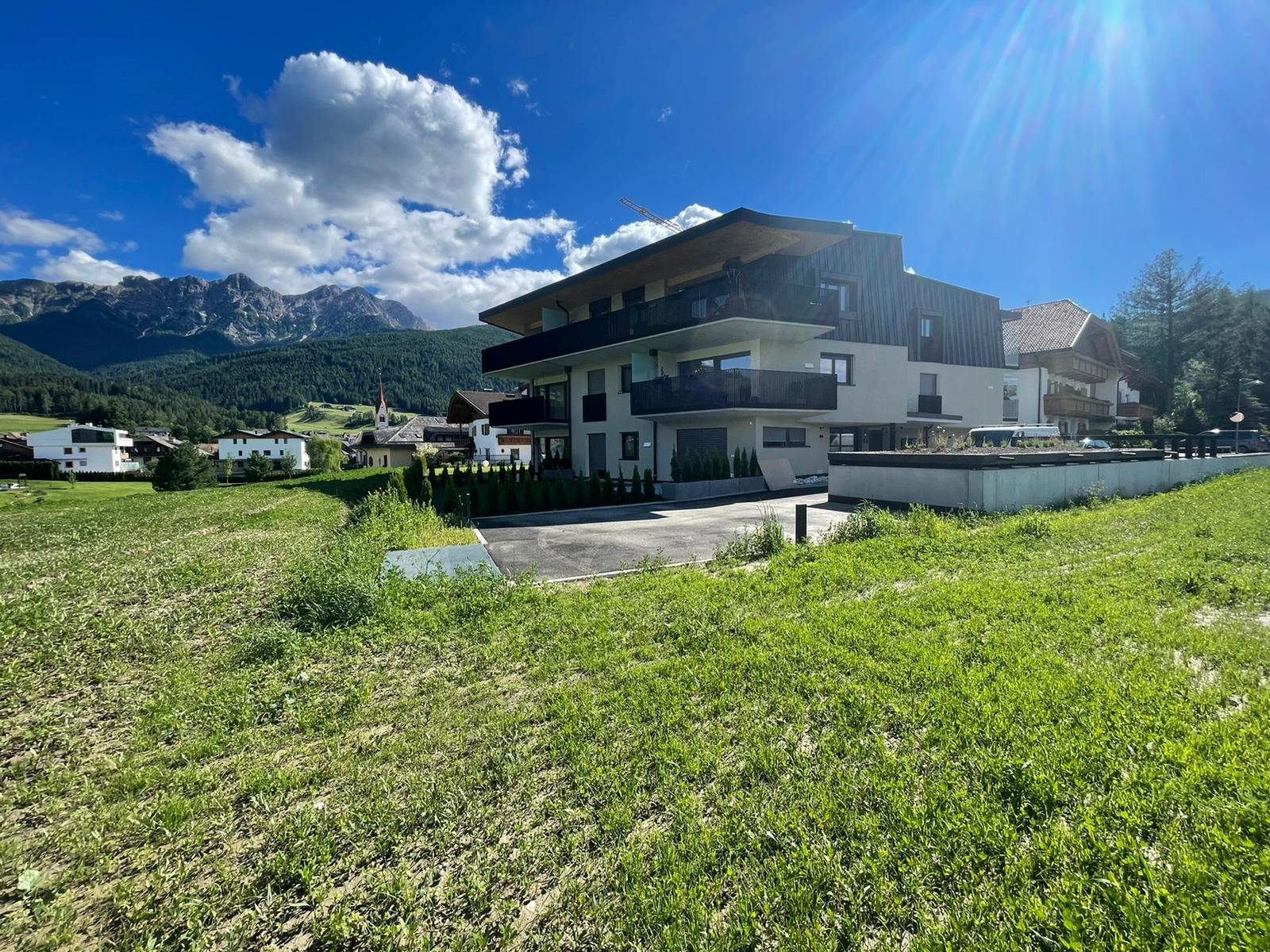 Wohnanlage Panorama Residence SEEFELD in Olang - Dreizimmerwohnung im Erdgeschoss mit Garten