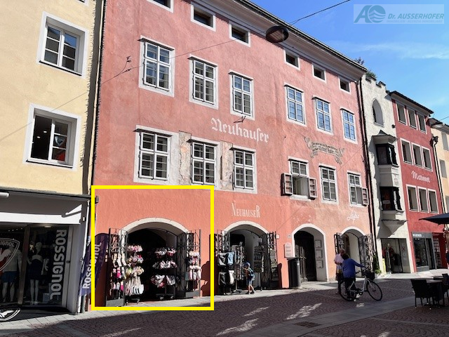 Geschäftslokal in der Stadtgasse von Bruneck
