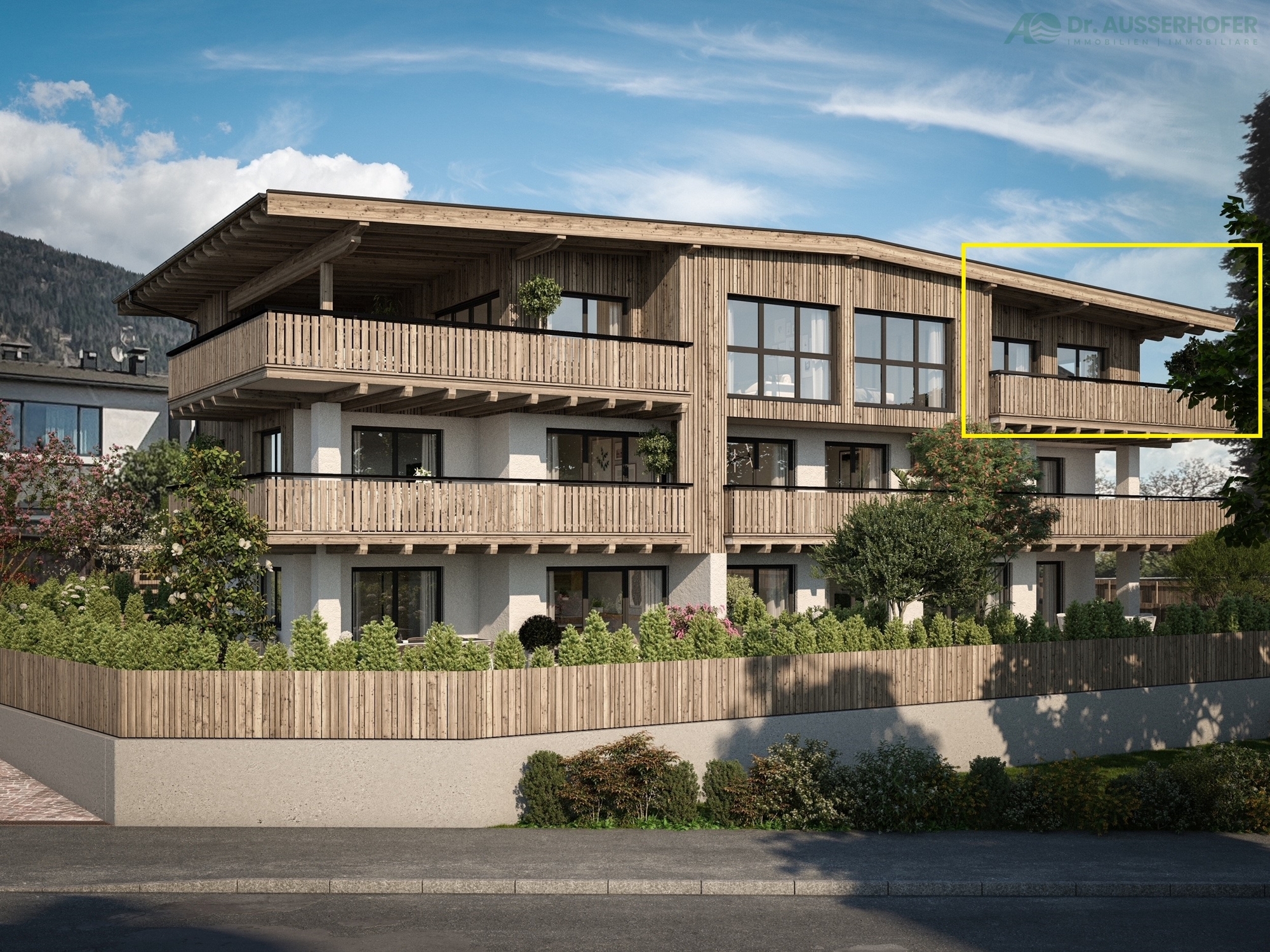 Neubau RESIDENCE VILLA ERIKA in Pfalzen - Haus Süd
A57 - großzügige Dreizimmerwohnung im letzten Stock mit herrlicher Aussicht