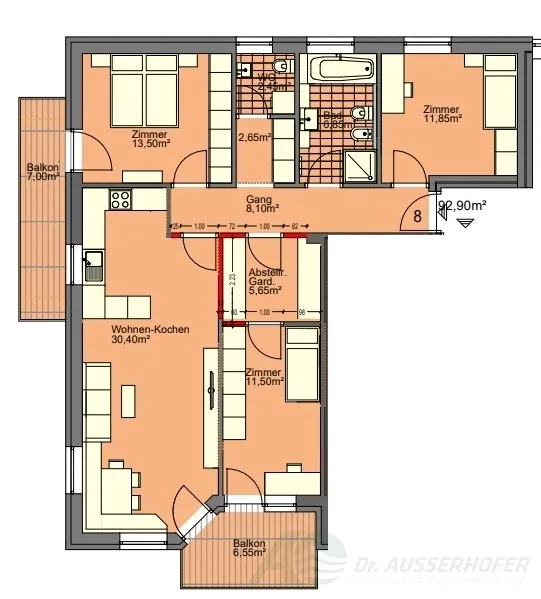 Neue, großzügige Vierzimmerwohnung im zweiten Obergeschoss in Ehrenburg