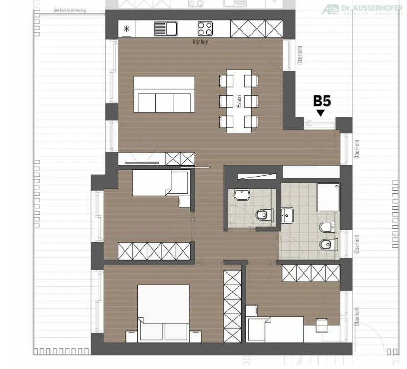 Exklusive, konventionierte Vierzimmerwohnung in ruhiger, zentraler Lage in Brixen - B5